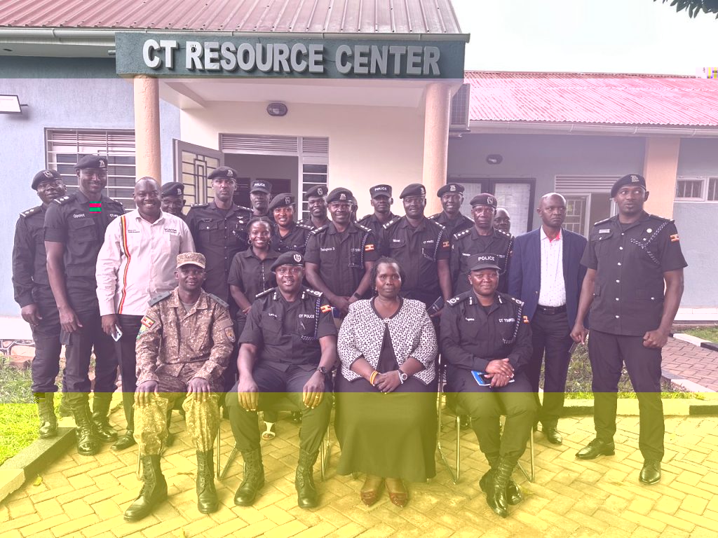 Uganda Tourism Police at a CT Resource Center during the training.